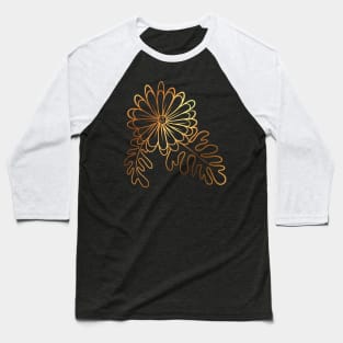 Cineraria Pattern Baseball T-Shirt